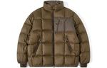 Куртка Nothomme Contrast Color Down, хаки/коричневый - фото
