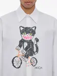 Рубашка с принтом кошки Msgm, белый - фото 5