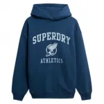 Худи Superdry Vintage Ath Oversize, синий - фото