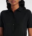 Рубашка из чистой шерсти Romania Max Mara, черный - фото 4