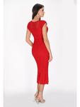 Платье до колена faina, красный - фото 4
