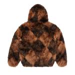 Куртка Corteiz Diamond Hooded Fur Jacket, Brown - фото 2