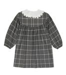 Платье в клетку с декором Il Gufo, Milk - фото 4