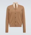 Многослойный кашемировый кардиган Prada, Cammello - фото