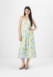 Платье GAP Day dress, Blue/Yellow/Blue - фото 2