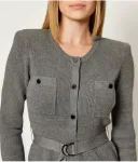 Платье с поясом Liu Jo, серый - фото 4