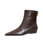 Ботильоны женские 3 см BIGTREE, Dark Brown Unlined - фото