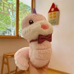 Плюшевая игрушка милая змейка 30 см OU DI PIG, розовый - фото 7