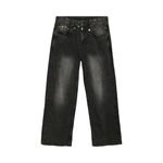 Брюки Glass Cypress Hanging Buttons Denim, Black - фото