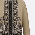 Кардиган женский Dior, черный / кремовый - фото 6