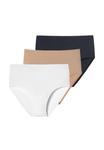 Брифы Schiesser 3ER PACK, Schwarz Weiß Braun/Beige - фото 5