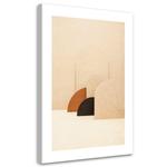 Картина арт-принт KUNSTLOFT Shapes in Earth Tones, бежевый - фото