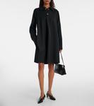 Шерстяное платье-поло Jil Sander, черный - фото 6