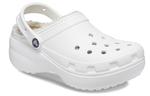 Шлепанцы и сланцы Crocs Classic Platform Lined Clogs 'White' Women's - фото 3