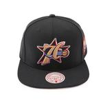 Mitchell Ness Бейсболка с плоским козырьком, Black - фото 3