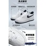 Nike Air Force 1 White Midnight Navy GS, Бело-синий - фото 2