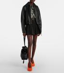 Фламенко большая кожаная клатч Loewe, черный - фото 5