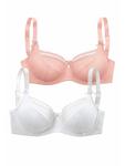 Бюстгальтер на косточках PETITE FLEUR, цвет puder+weiß - фото