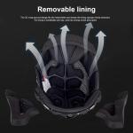 Шлем мотоциклетный CYYFULE-888 Bluetooth, белый / черный - фото 7