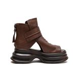 Ботильоны женские Yao Qia, цвет Coffee - фото 8