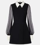 Мини-платье Карена Safiyaa, Ivory On Black - фото