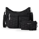 Сумка Baggallini Modern Everywhere стеганая текстильная 2 в 1, черный - фото