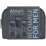 Alma K. Men дорожный набор для мужчин: бальзам после бритья, 40 мл + шампунь для волос и гель для душа 2в1, 75 мл + крем для бритья, 40 мл - фото