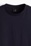 Футболка H&M Regular Fit, темно-синий - фото 2