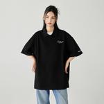 Футболка поло унисекс GOLFCROSS, черная - фото 6