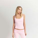 Топ SKIMS Cotton Jersey Scoop Neck Cami, розовый - фото 3