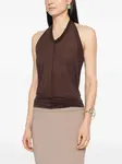 Топ Halter T Rick Owens, коричневый - фото 3