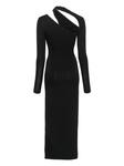Ioana Ciolacu платье миди с вырезом, черный - фото 2