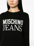 Платье мини с логотипом MOSCHINO JEANS, черный - фото 5