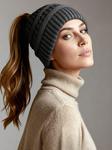 Neverless Шапка '36928' в темно-сером цвете - фото 4
