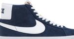 Кроссовки Nike Zoom Blazer Mid SB 'Navy', синий - фото 3