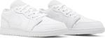 Кроссовки Air Jordan 1 Low GS Triple White, белый - фото 8