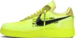 Кроссовки Nike Off-White x Air Force 1 Low 'Volt', желтый - фото 4