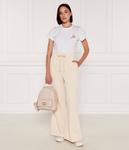 Брюки TWINSET flare fit, экрю - фото 2