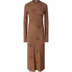 Платье из жоржета PINKO, коричневый - фото