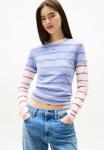 Футболка Tommy Jeans ESSENTIAL, Vintage Iris Stripe/Purple - фото