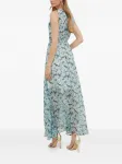 Макси-платье с цветочным принтом Morgan, синий - фото 3