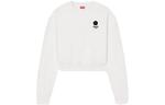 Толстовка женская Kenzo короткая, белый - фото