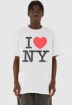 Футболка с принтом I LOVE NY OVERSIZE Merchcode, цвет white - фото