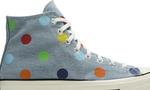 Кроссовки Converse Tyler The Creator x Chuck 70 High Polka Dots, синий - фото 2