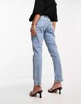 Джинсы ASOS DESIGN Slim Mom, синий - фото 2