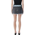 Юбка с плиссированными деталями Alexander Wang, серый - фото 3