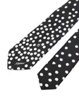 Шелковый галстук в горошек Moschino, черный - фото 2