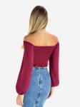 Elara Блузка в бордовом цвете - фото 4