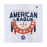 Мужская белая футболка с коротким рукавом с фирменным логотипом Houston Astros 2022 American League Champions Locker Room Fanatics, белый - фото 4