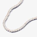 Колье Pandora Essence Treated Freshwater Cultured Pearls T-Bar Necklace, белый/золото - фото